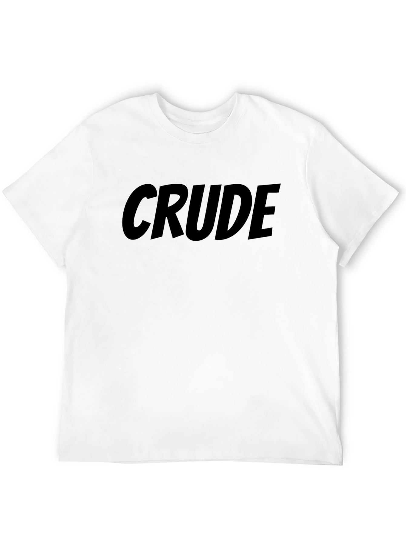Crude Graphic Tee - Mens Black T-Shirt