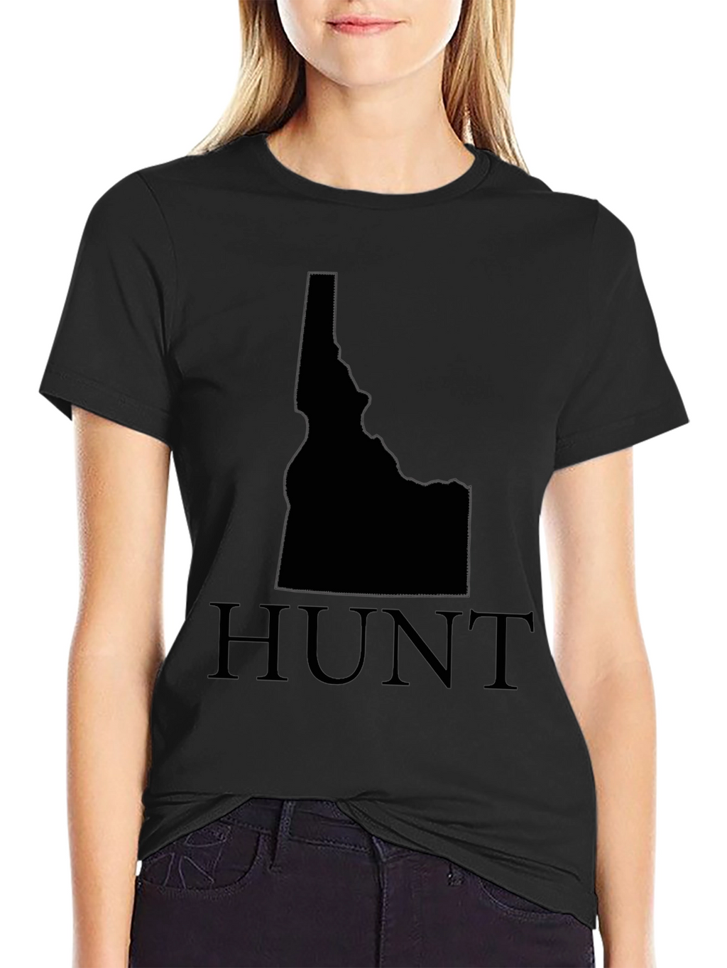 Idaho Hunt T-Shirt - State Outline Graphic Tee
