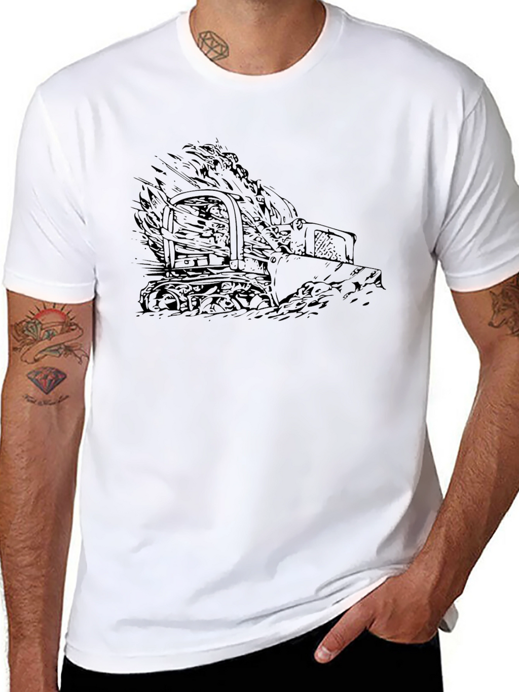 Bulldozer Graphic Tee - Heavy Equipment Apparel