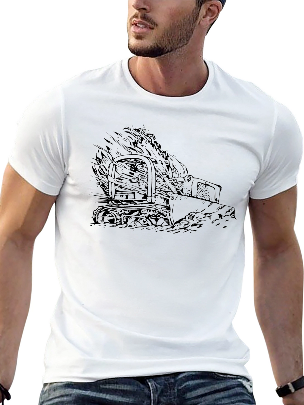 Bulldozer Graphic Tee - Heavy Equipment Apparel
