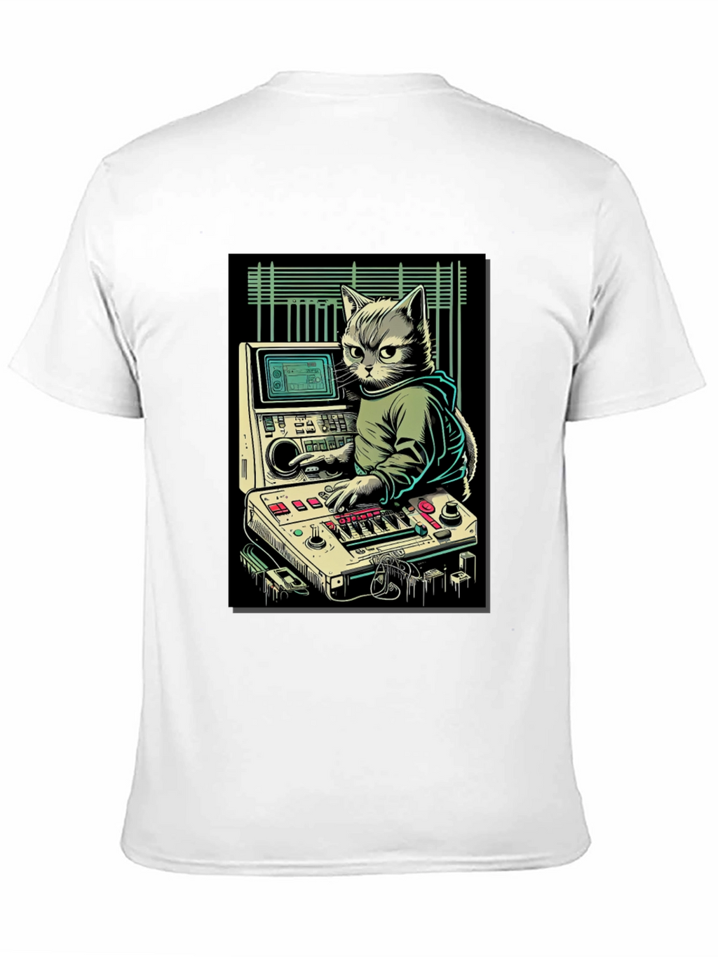 DJ Cat Graphic T-Shirt - Cool & Unique