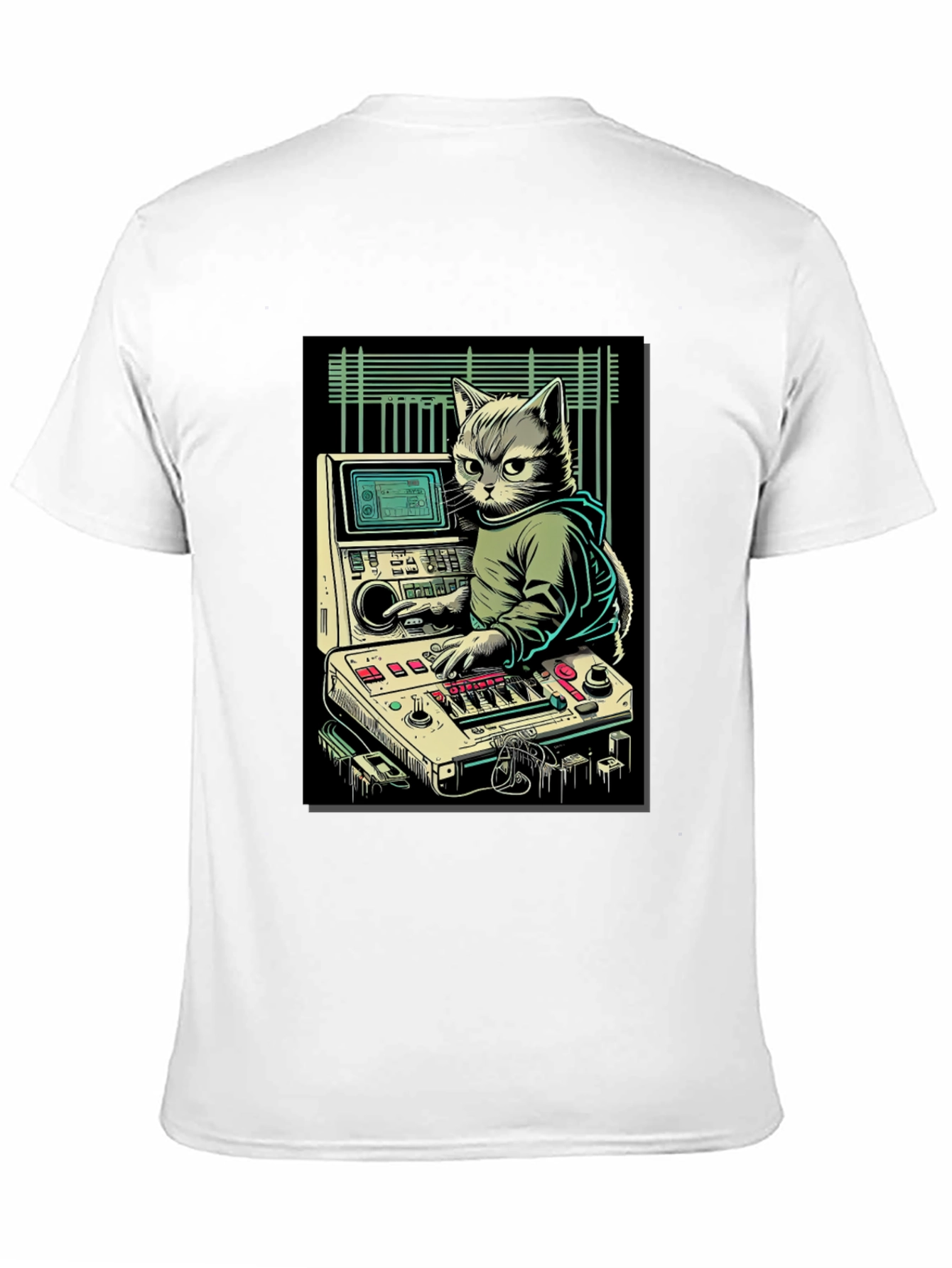 DJ Cat Graphic T-Shirt - Cool & Unique