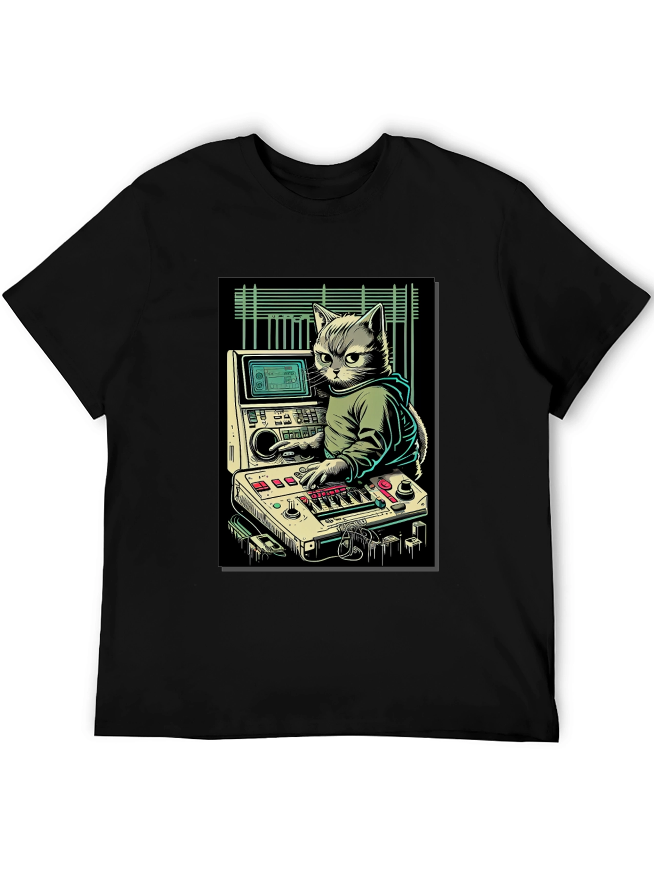 DJ Cat Graphic T-Shirt - Cool & Unique