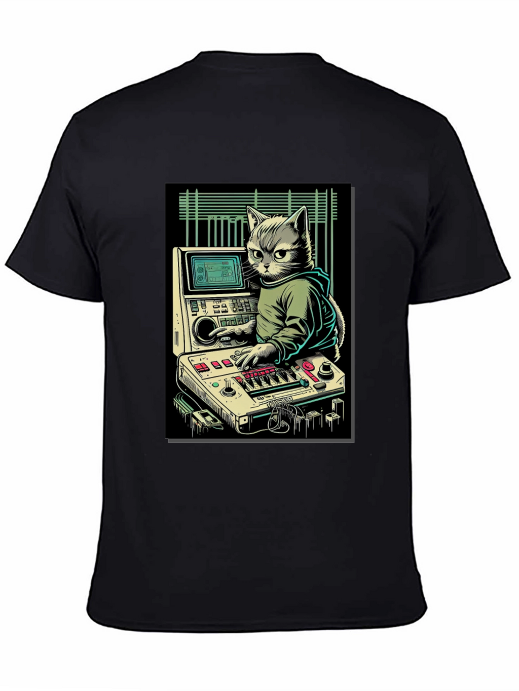 DJ Cat Graphic T-Shirt - Cool & Unique
