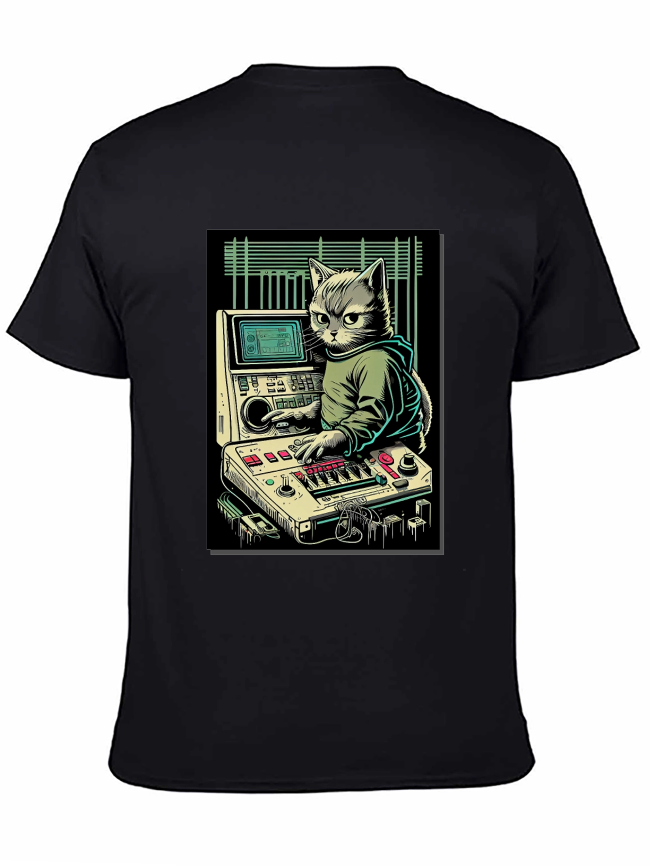 DJ Cat Graphic T-Shirt - Cool & Unique