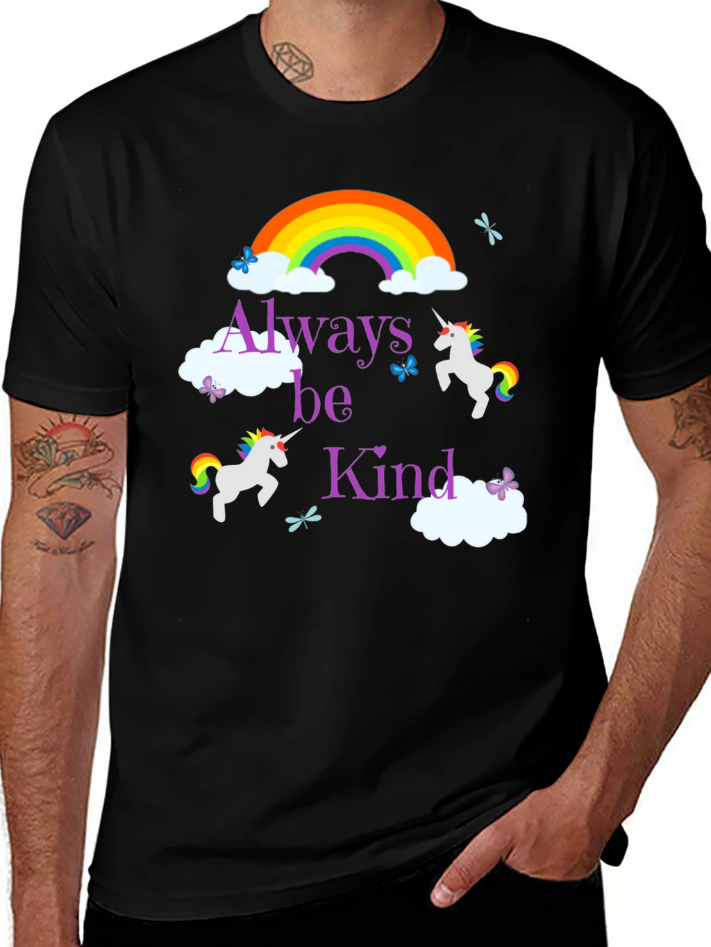 Always Be Kind Unicorn Rainbow T-Shirt