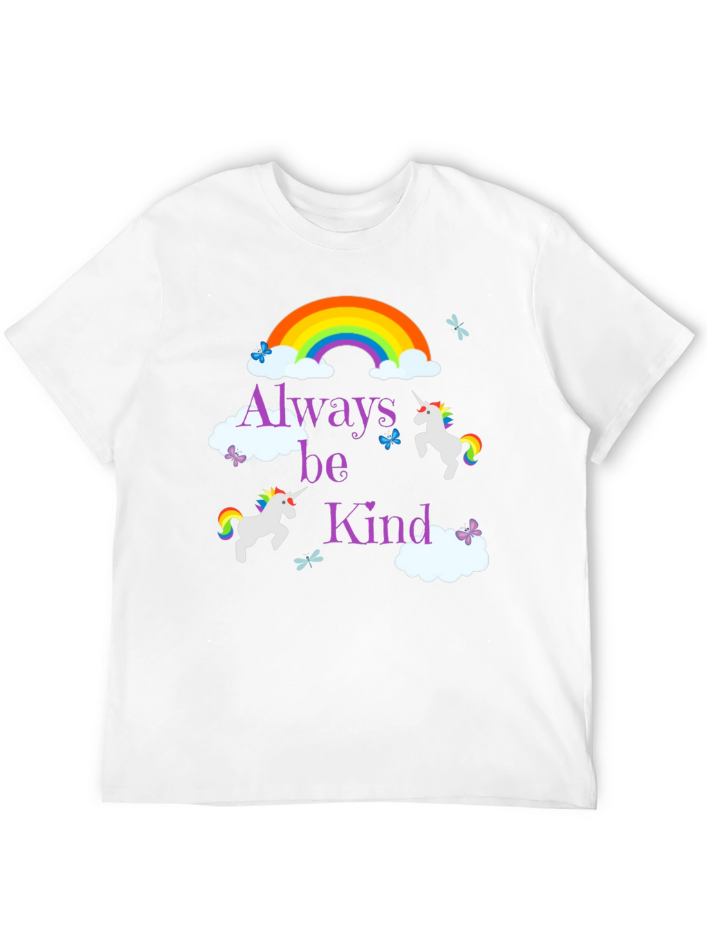 Always Be Kind Unicorn Rainbow T-Shirt