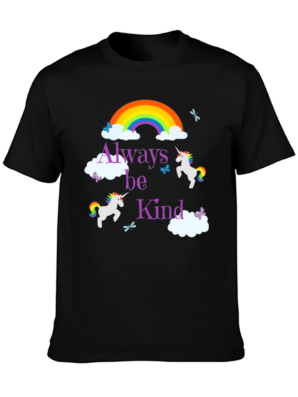 Always Be Kind Unicorn Rainbow T-Shirt