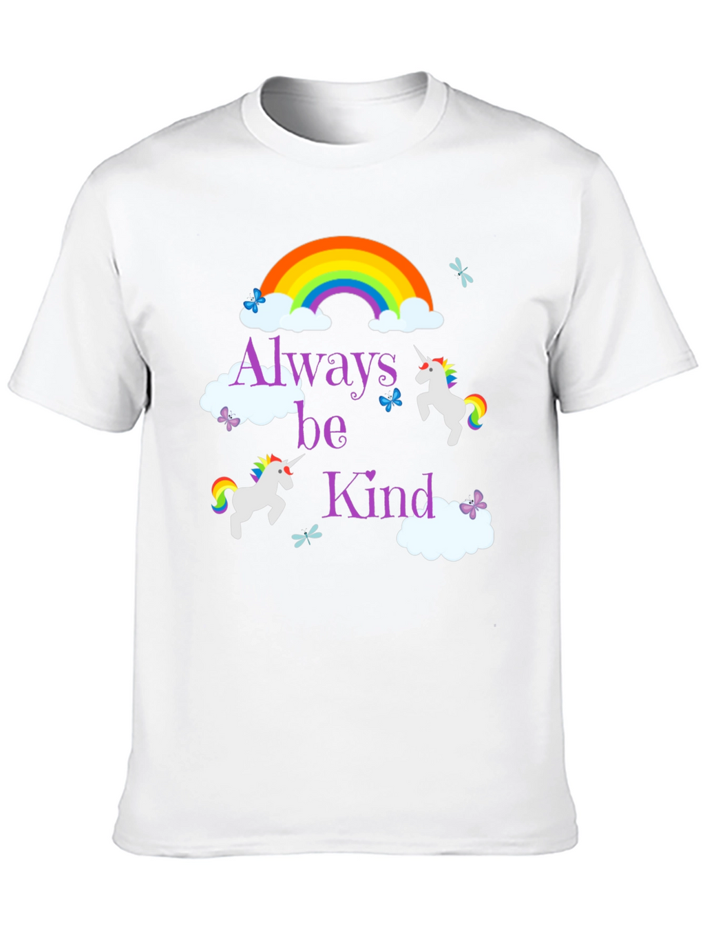 Always Be Kind Unicorn Rainbow T-Shirt