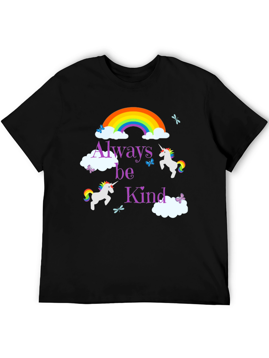 Always Be Kind Unicorn Rainbow T-Shirt