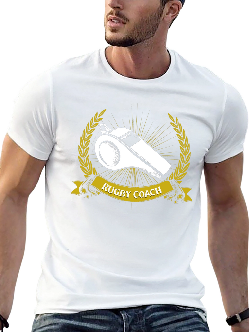 Rugby Coach Whistle Graphic T-Shirt