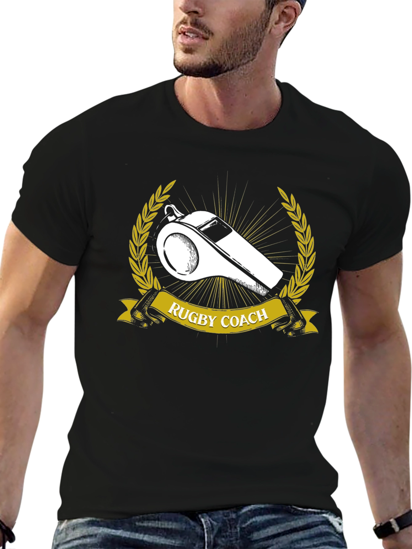 Rugby Coach Whistle Graphic T-Shirt