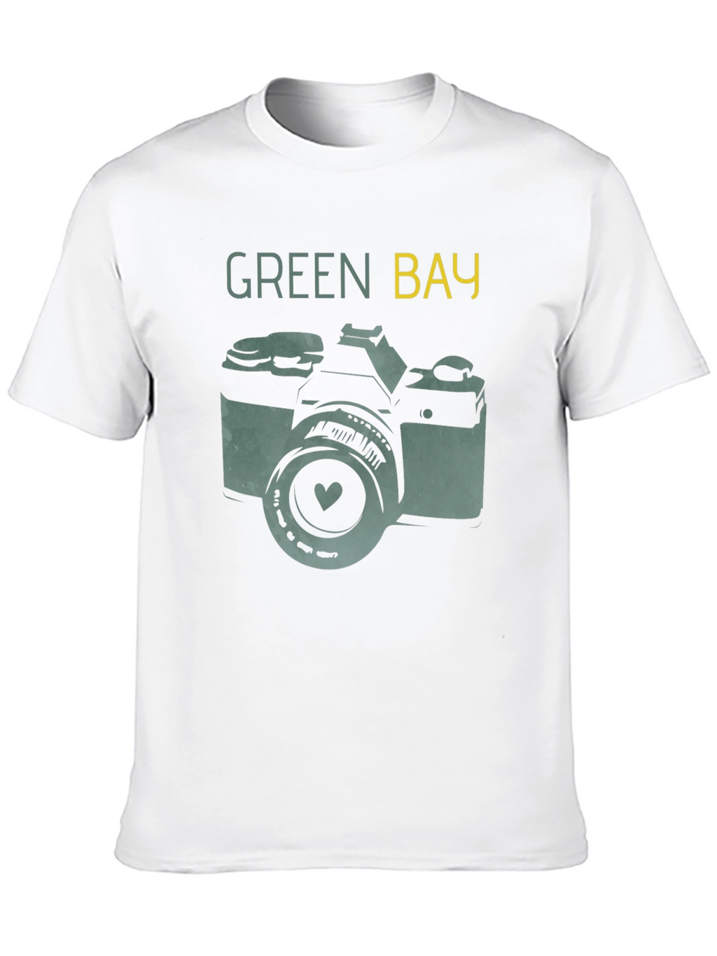 Green Bay Camera T-Shirt - Retro Style