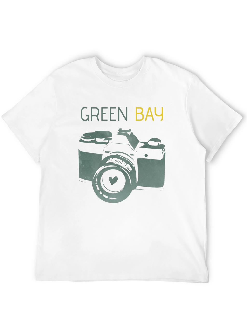 Green Bay Camera T-Shirt - Retro Style