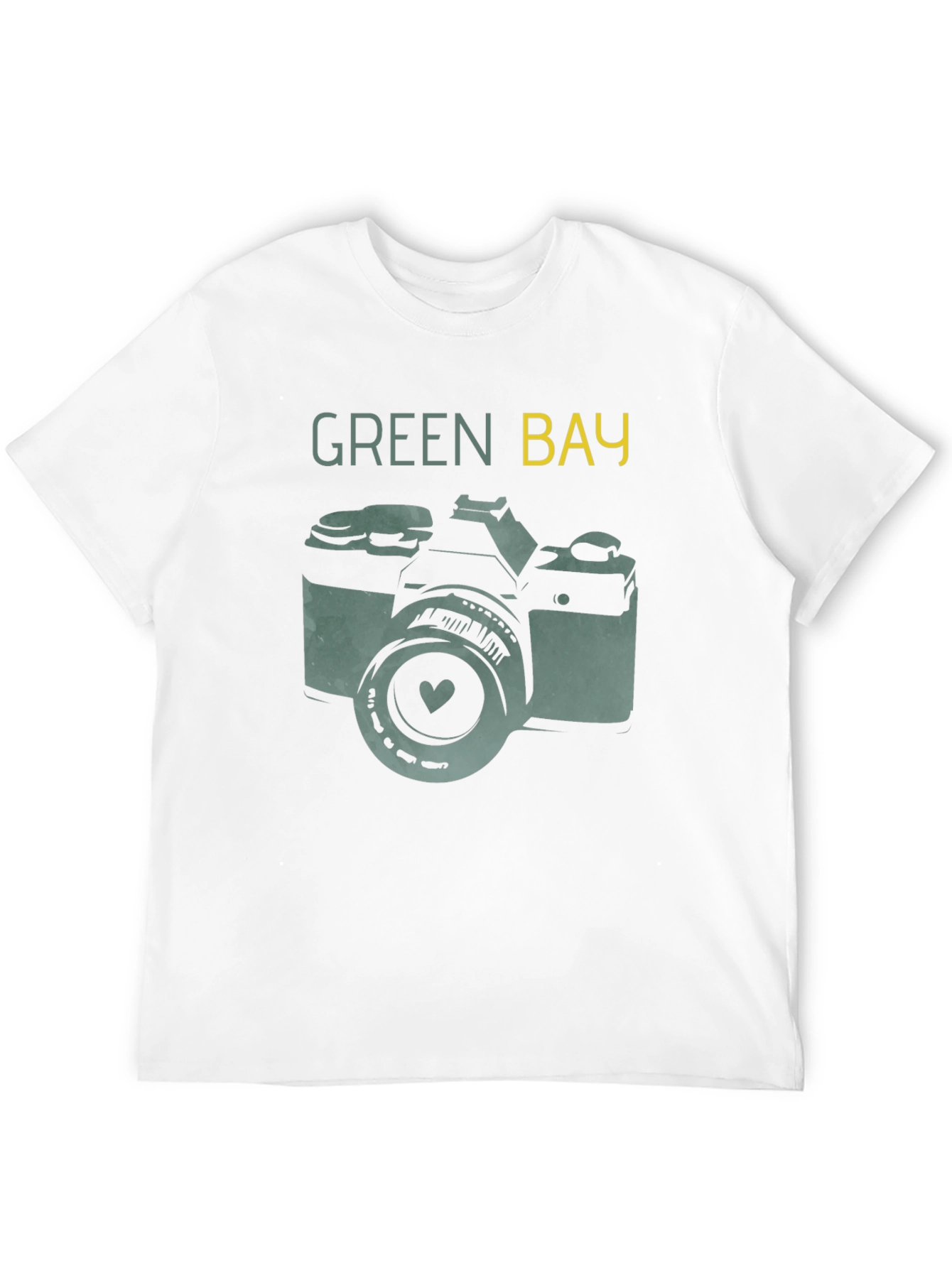 Green Bay Camera T-Shirt - Retro Style