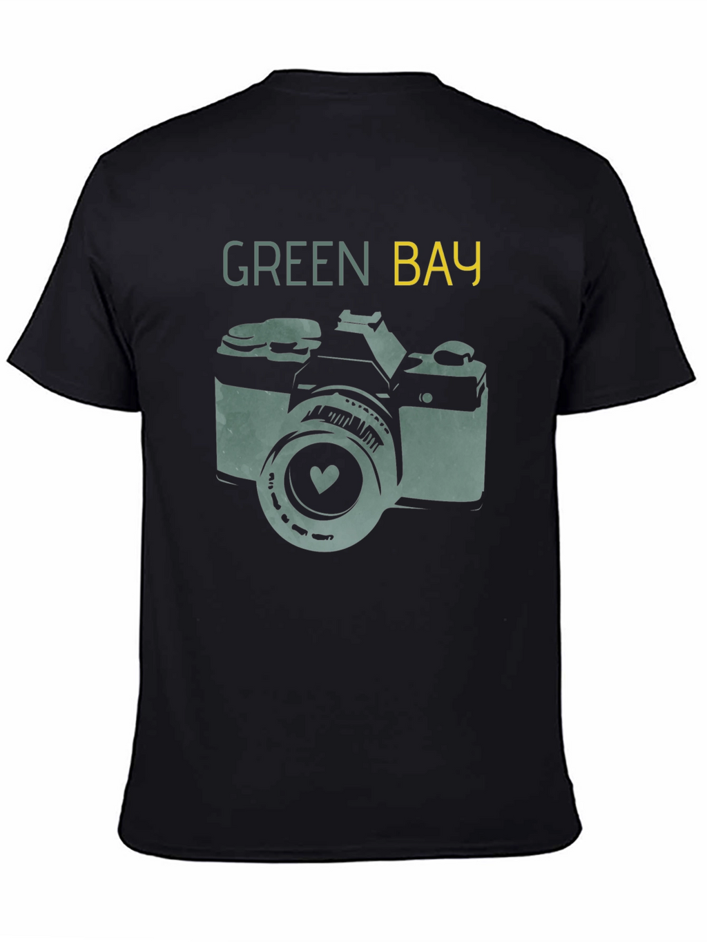 Green Bay Camera T-Shirt - Retro Style