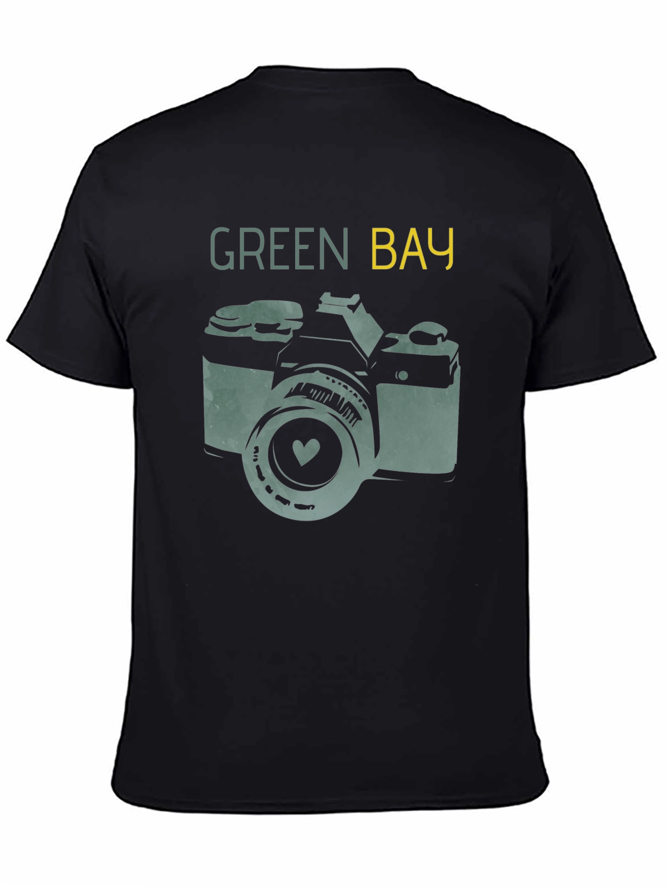 Green Bay Camera T-Shirt - Retro Style