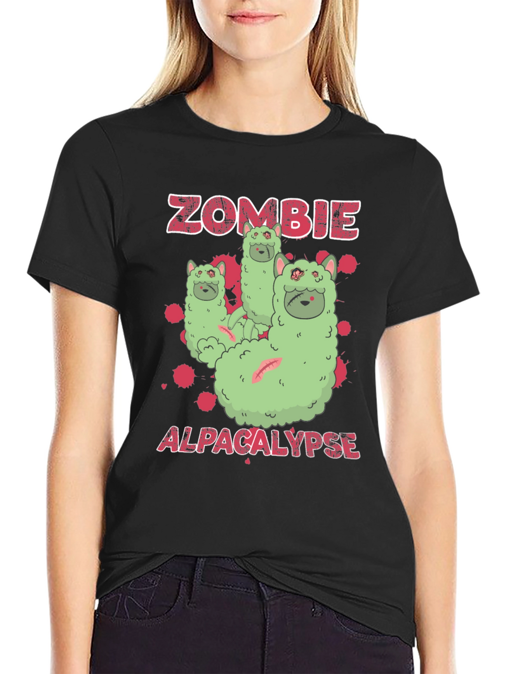Zombie Alpacalypse Graphic Tee