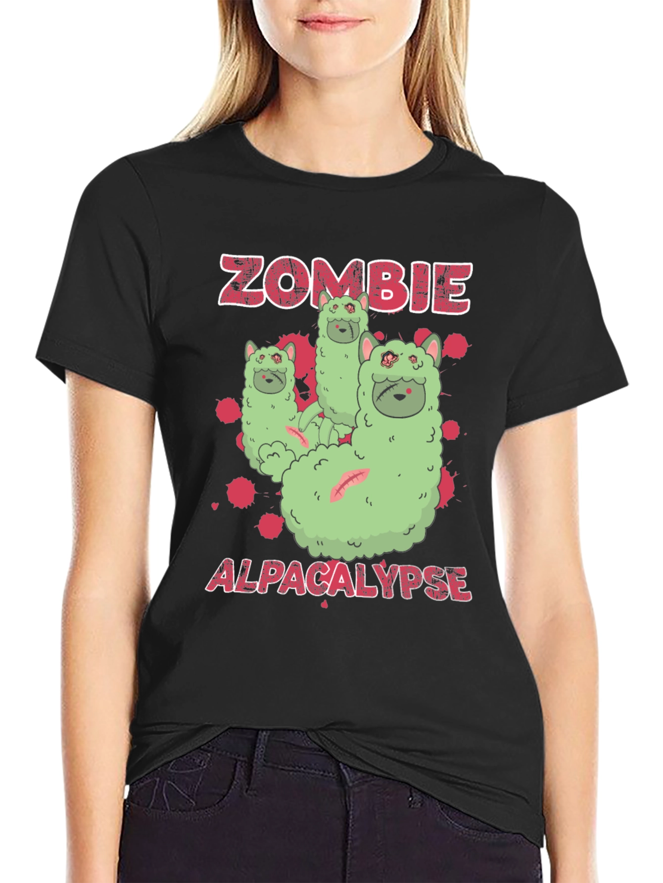 Zombie Alpacalypse Graphic Tee