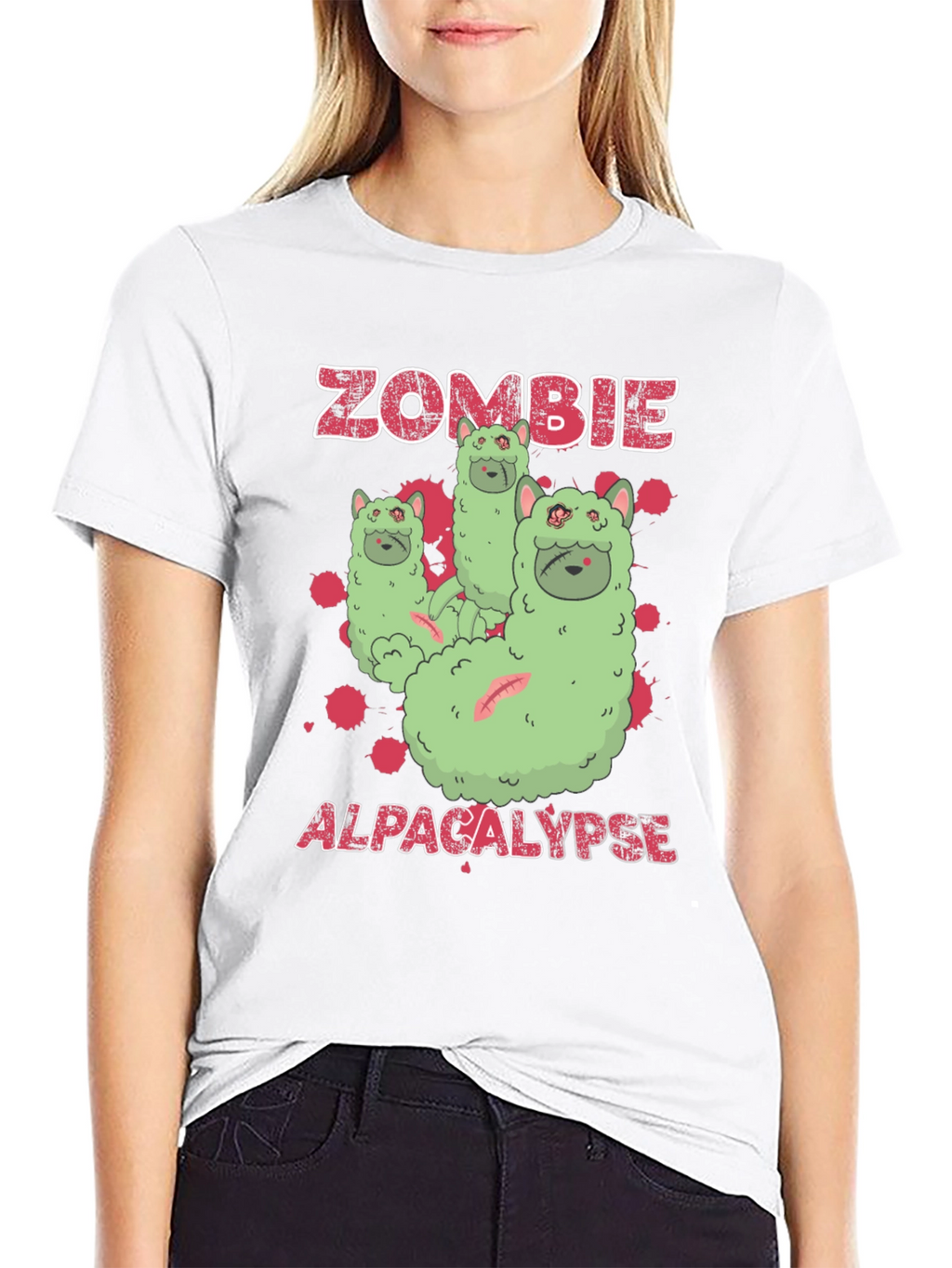 Zombie Alpacalypse Graphic Tee