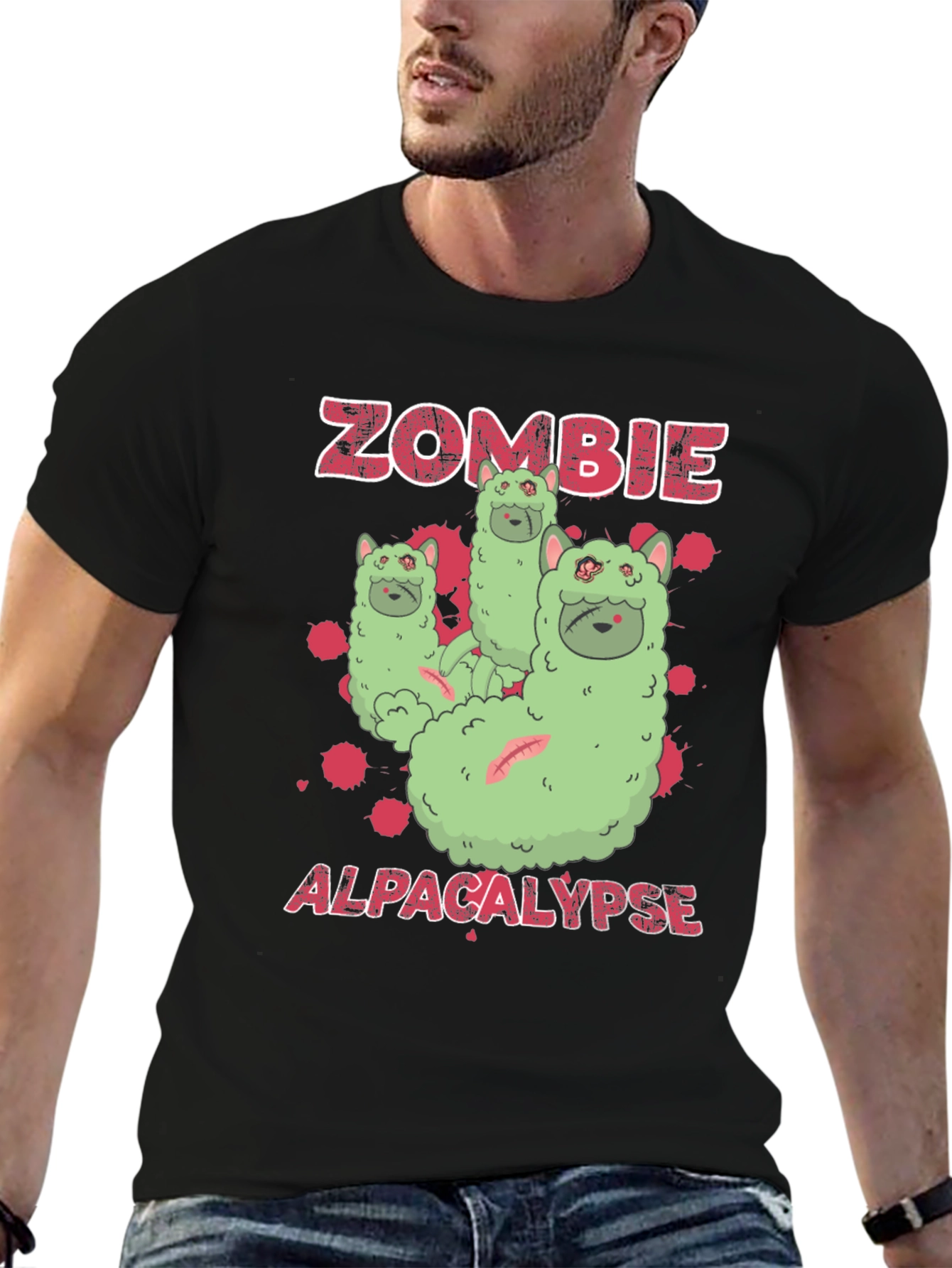 Zombie Alpacalypse Graphic Tee