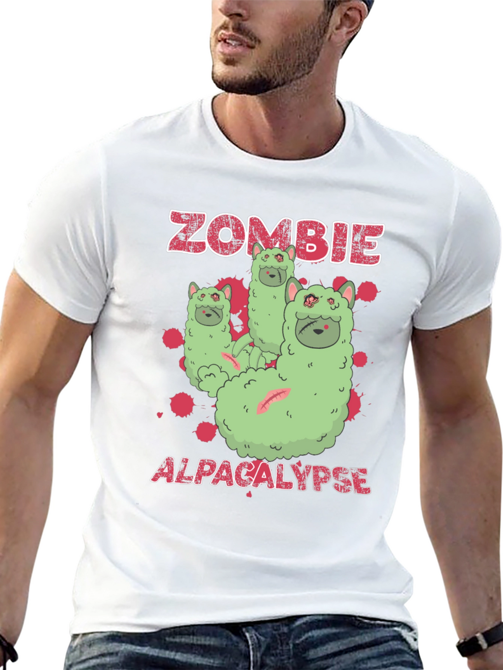 Zombie Alpacalypse Graphic Tee