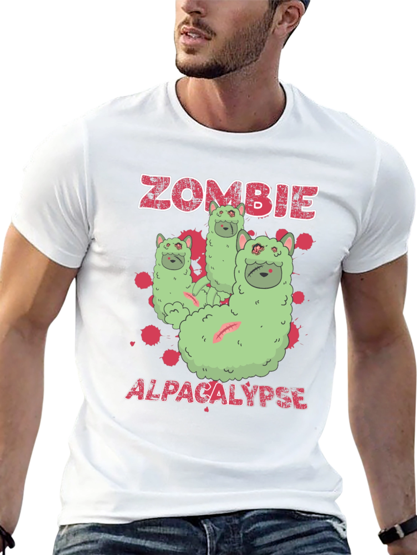 Zombie Alpacalypse Graphic Tee