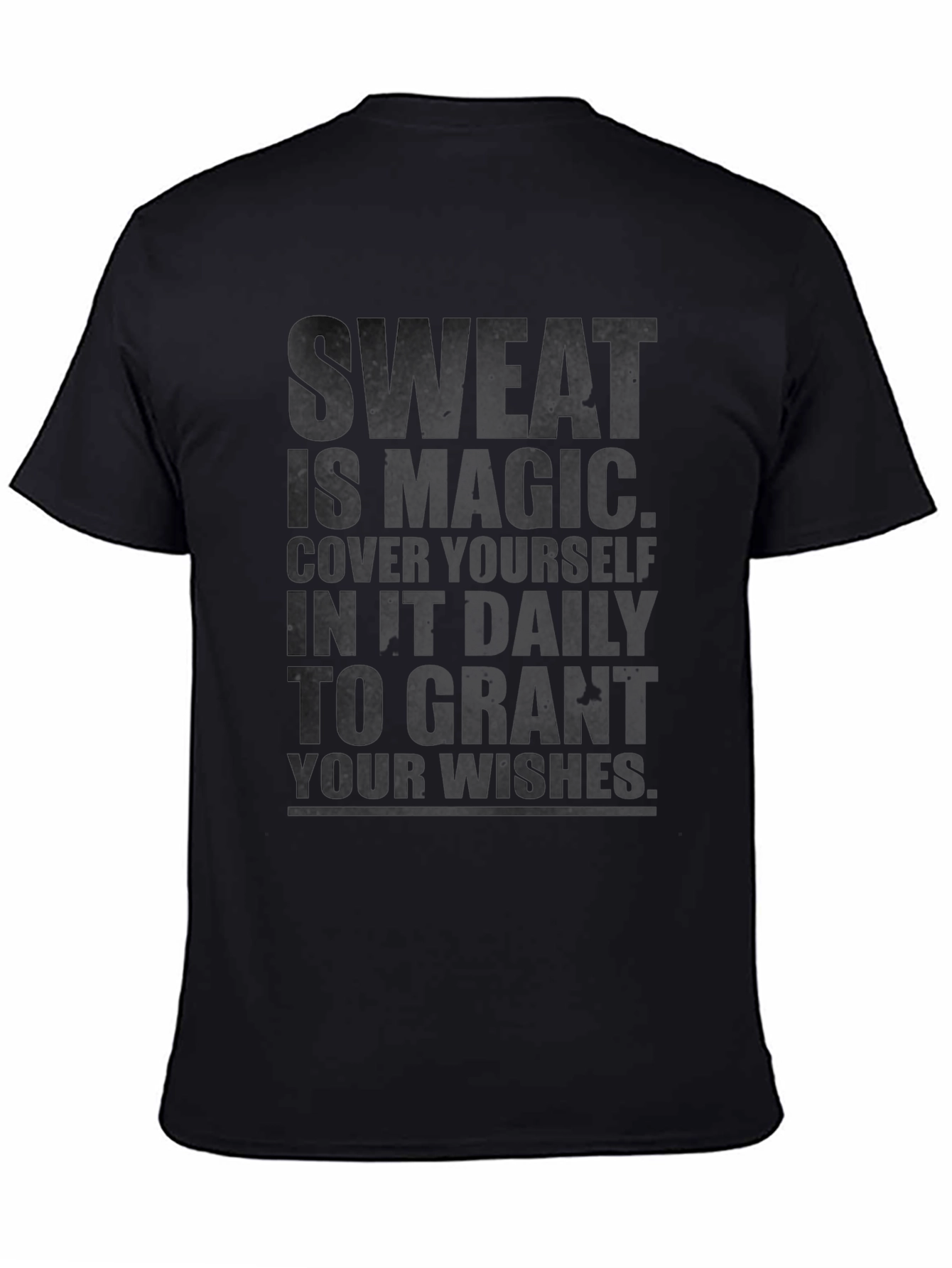 Sweat is Magic Graphic T-Shirt - Black
