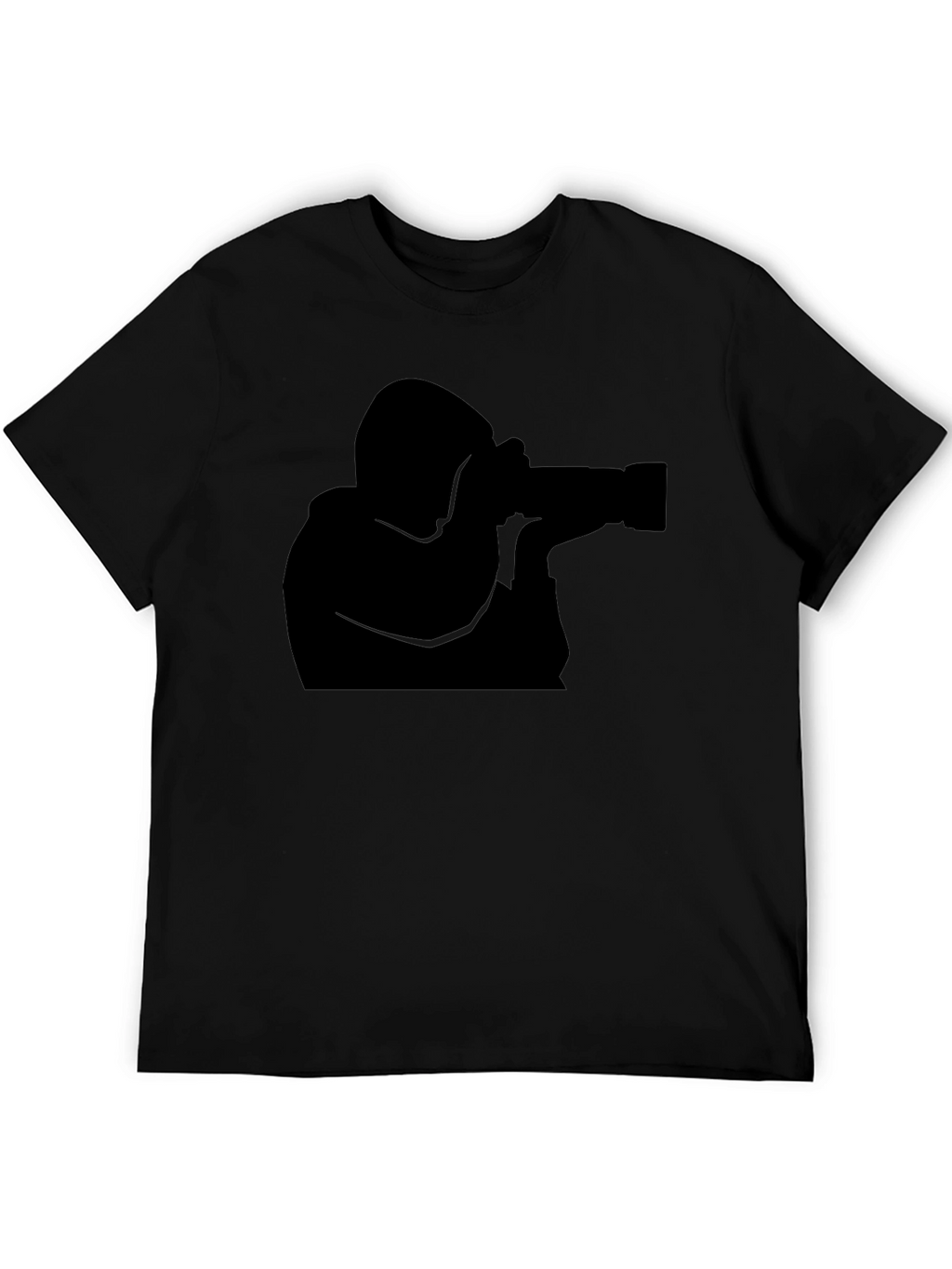 Photographer Silhouette T-Shirt - Black