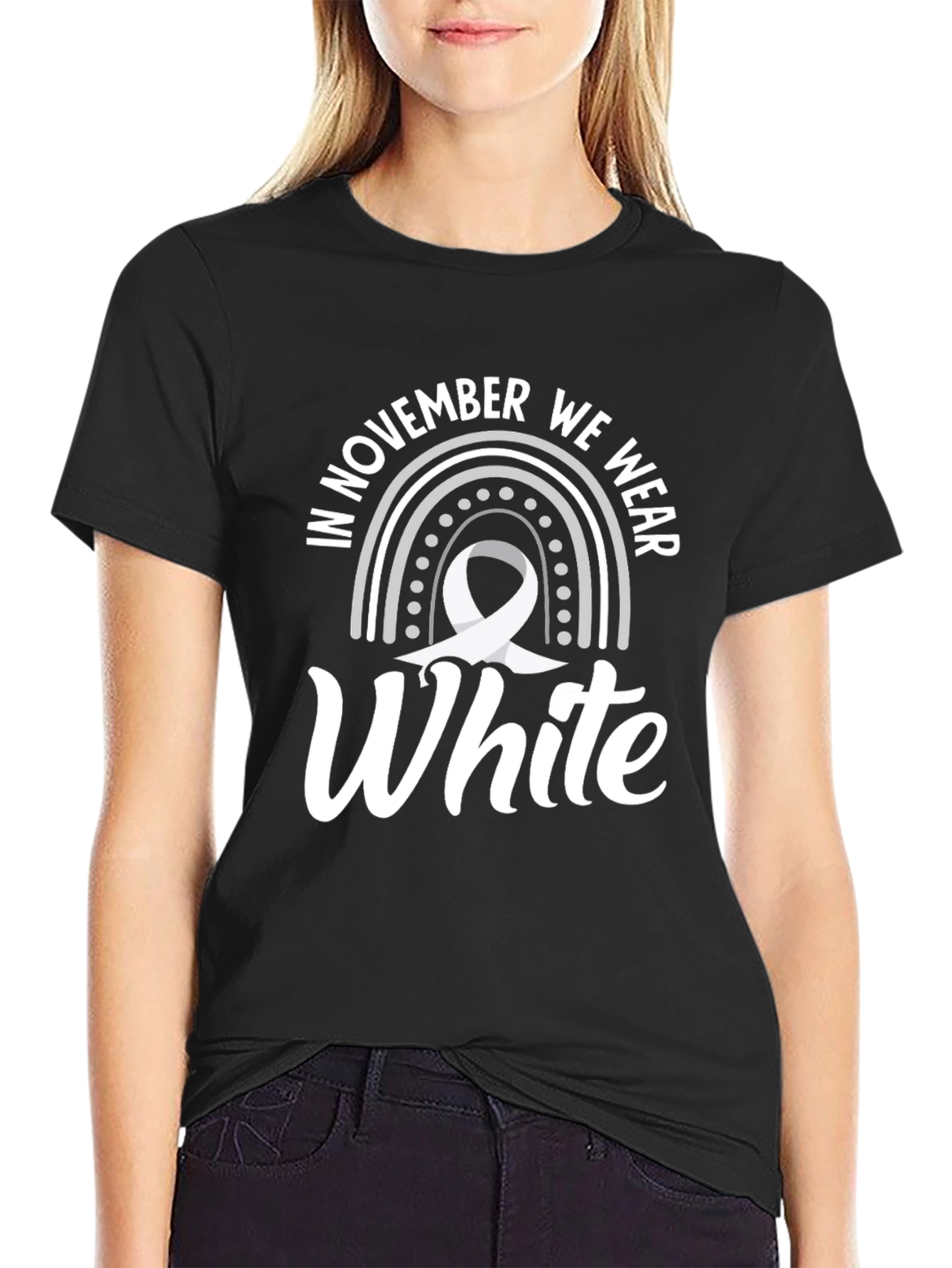 November White Awareness T-Shirt