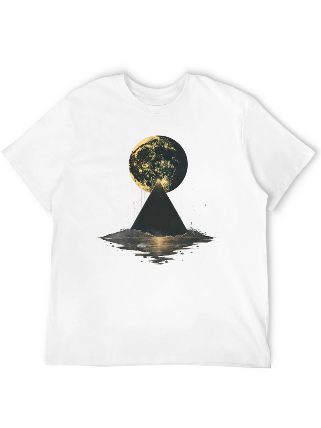 Mystic Moon Pyramid Black T-Shirt