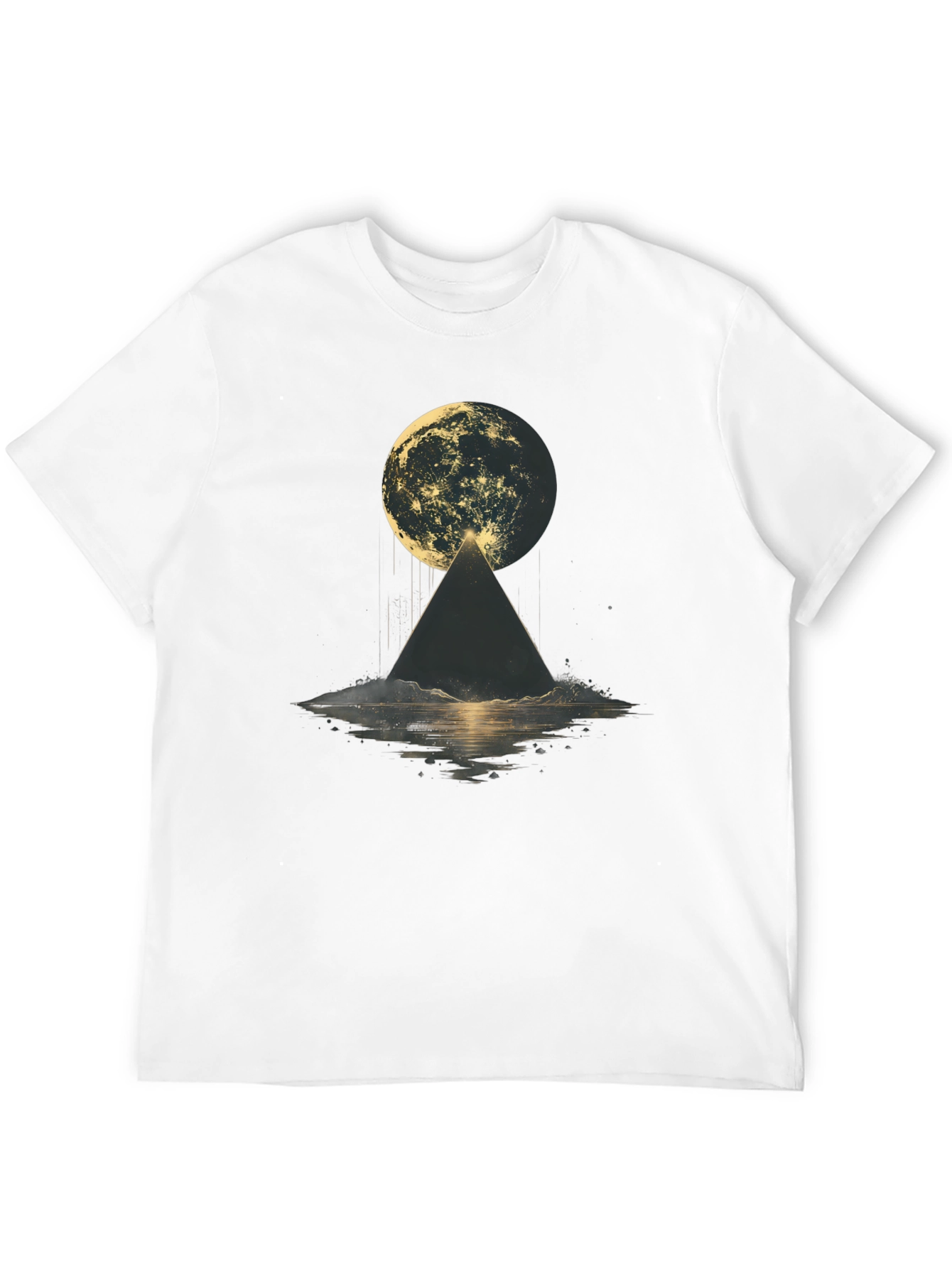 Mystic Moon Pyramid Black T-Shirt