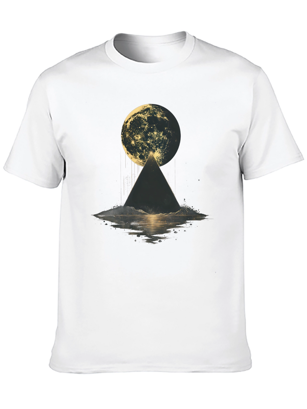 Mystic Moon Pyramid Black T-Shirt