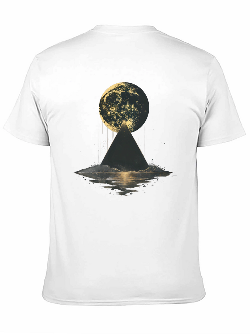 Mystic Moon Pyramid Black T-Shirt