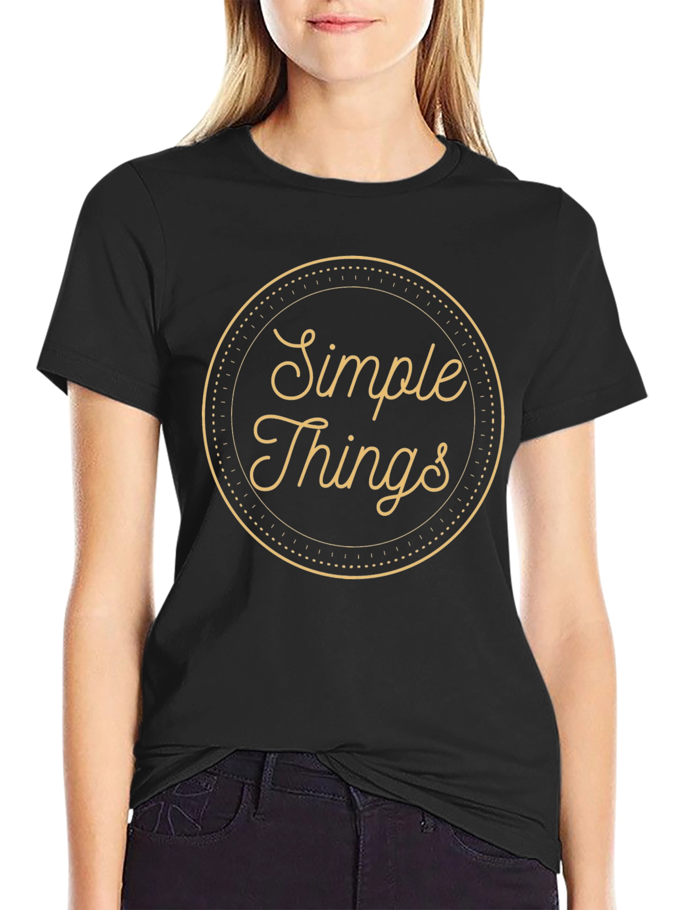 Simple Things Graphic Tee - Classic Black T-Shirt