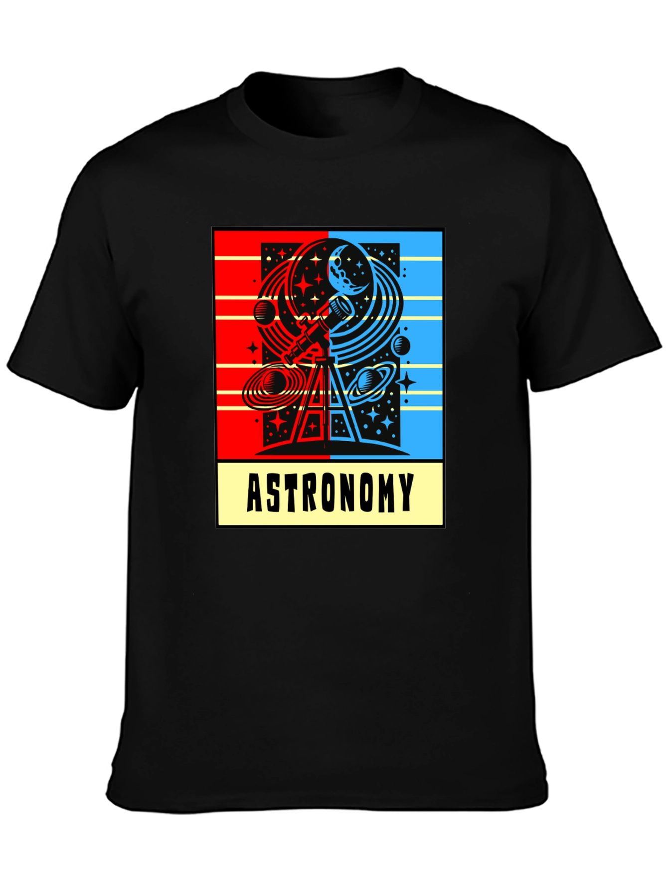 Astronomy Graphic T-Shirt - Celestial Design