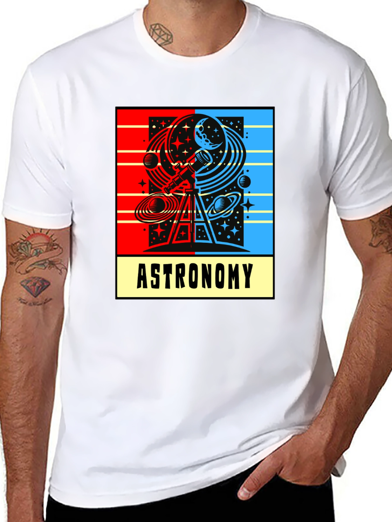 Astronomy Graphic T-Shirt - Celestial Design