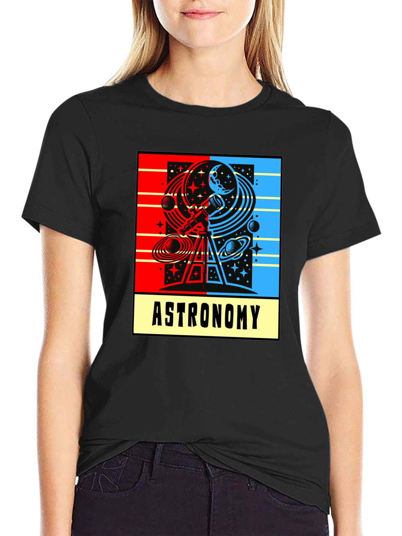 Astronomy Graphic T-Shirt - Celestial Design