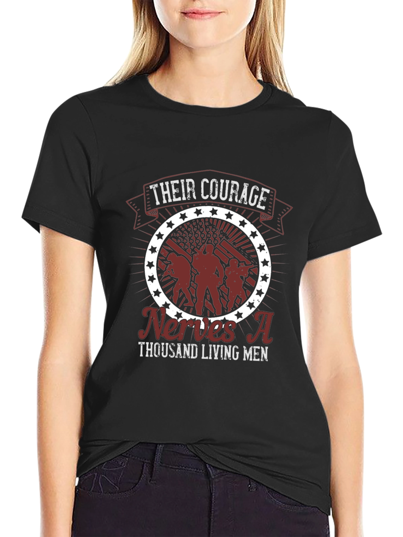 Courage Graphic Tee - Veteran Tribute Shirt