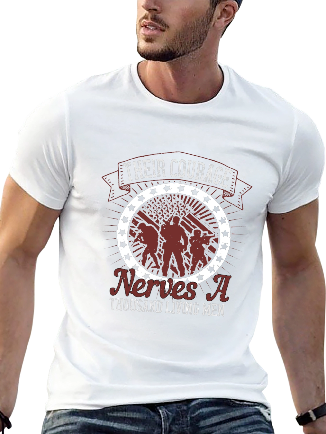Courage Graphic Tee - Veteran Tribute Shirt