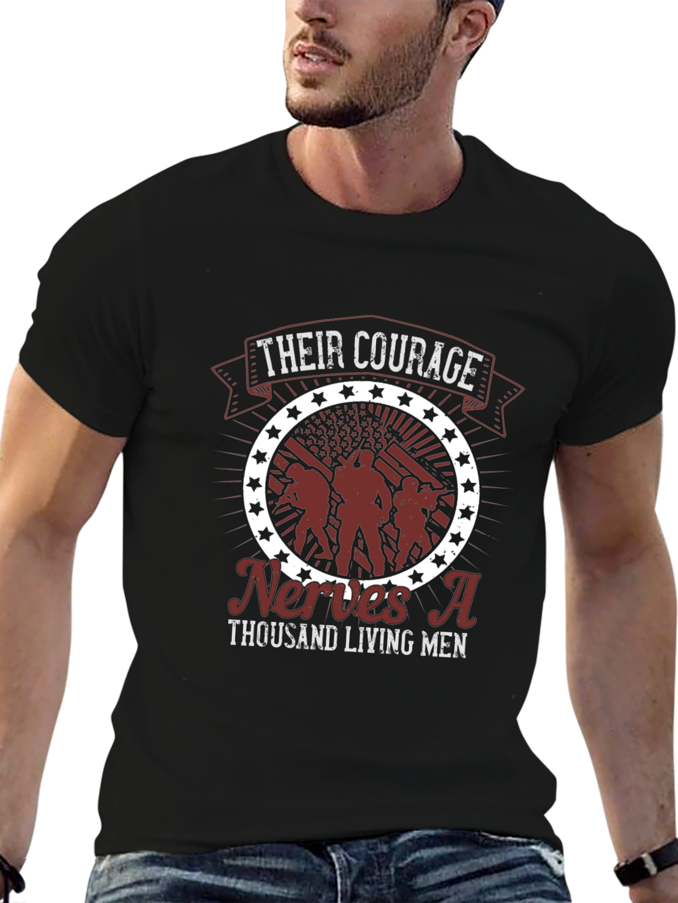 Courage Graphic Tee - Veteran Tribute Shirt