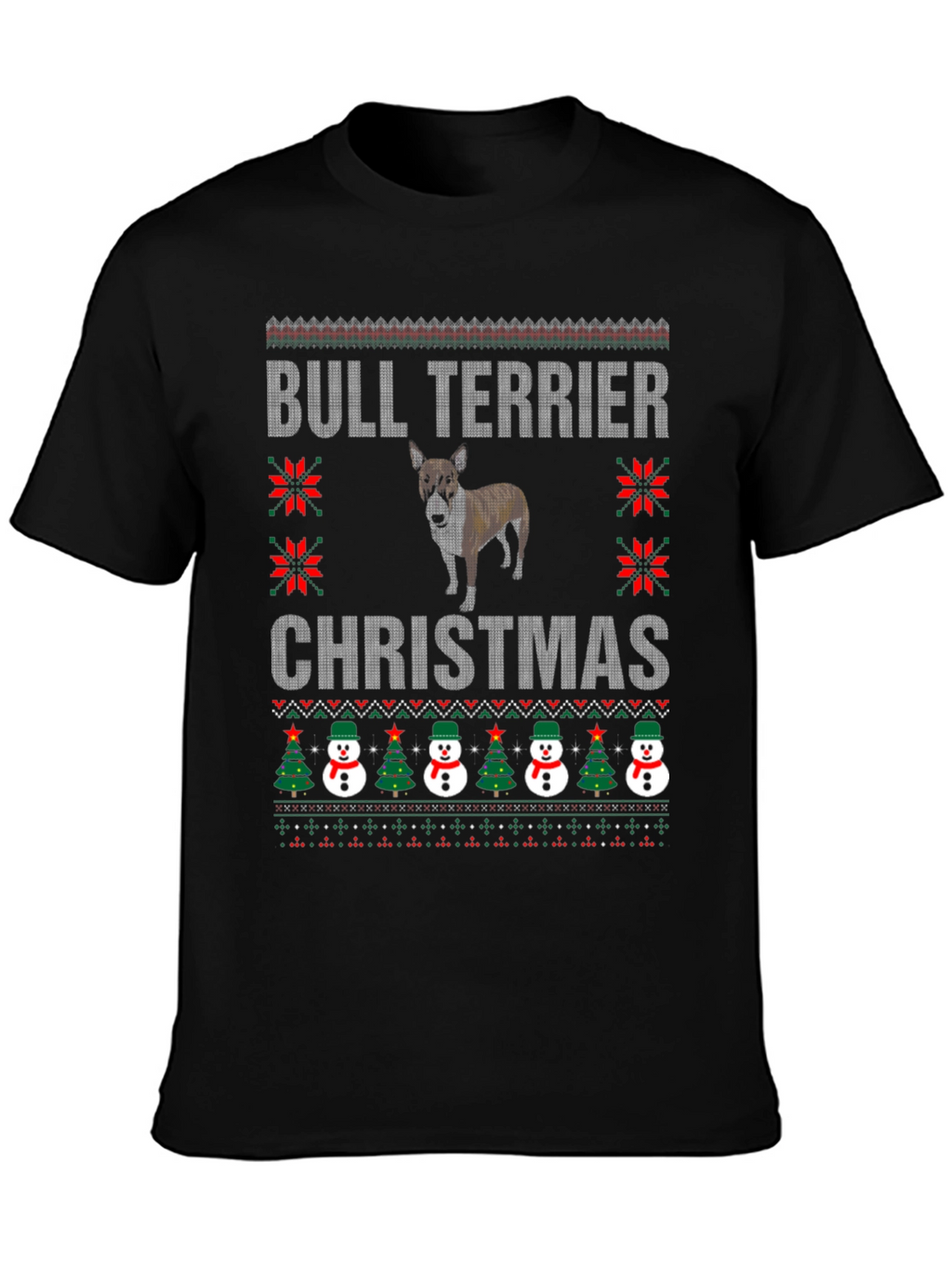 Bull Terrier Christmas Ugly Sweater T-Shirt