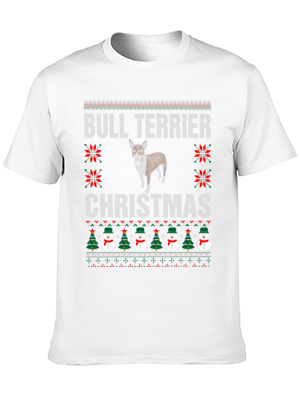 Bull Terrier Christmas Ugly Sweater T-Shirt