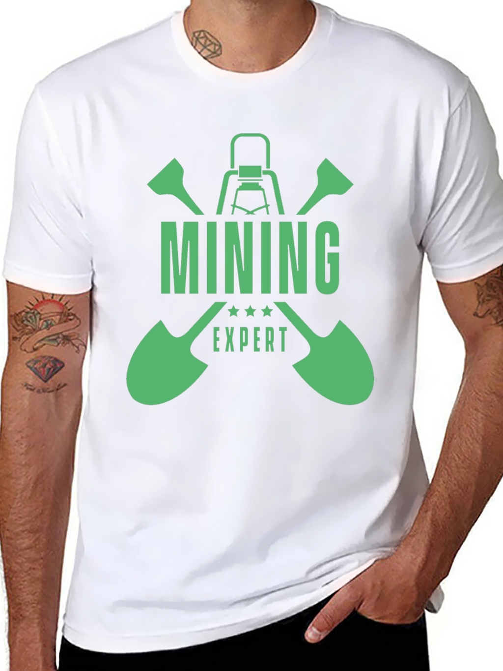 Mining Expert Graphic T-Shirt - Black