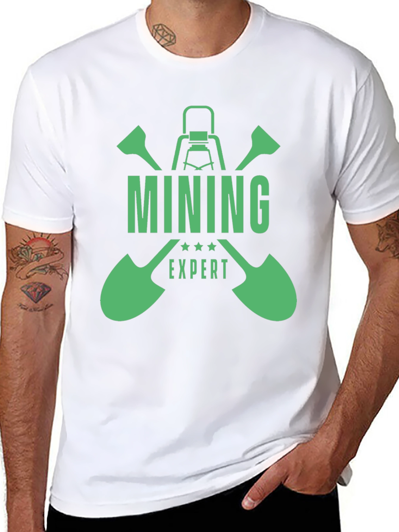 Mining Expert Graphic T-Shirt - Black