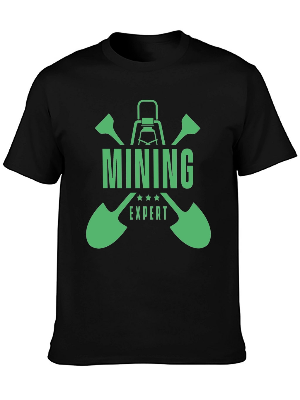 Mining Expert Graphic T-Shirt - Black