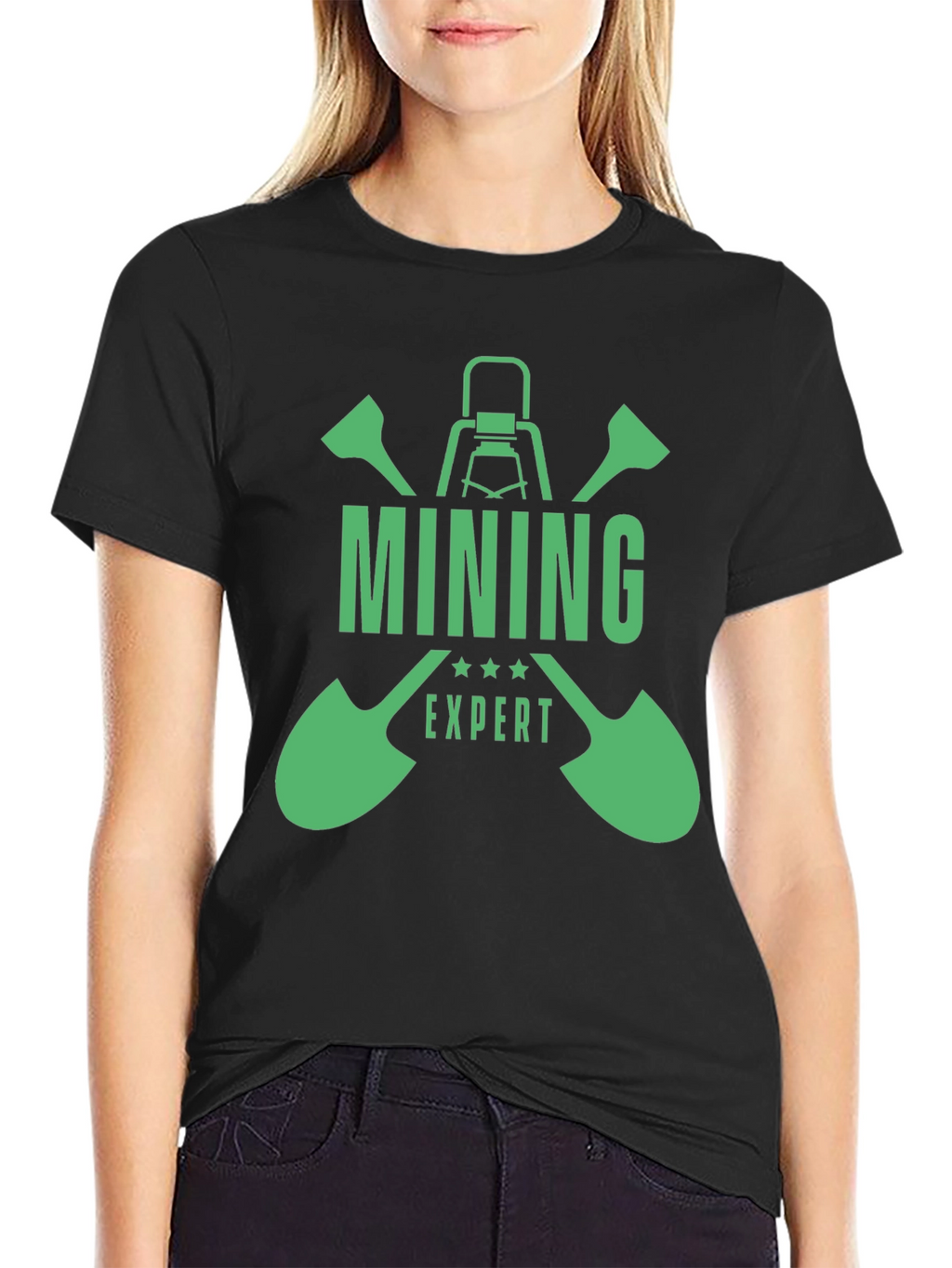 Mining Expert Graphic T-Shirt - Black