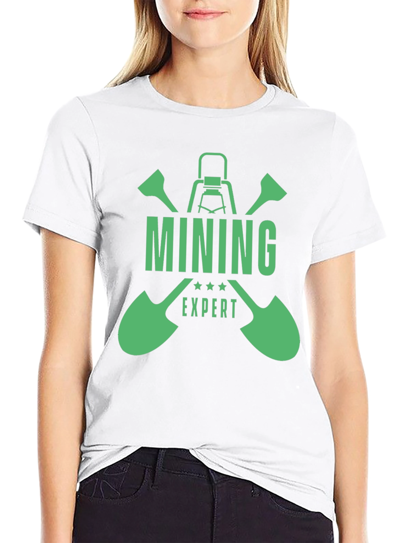 Mining Expert Graphic T-Shirt - Black