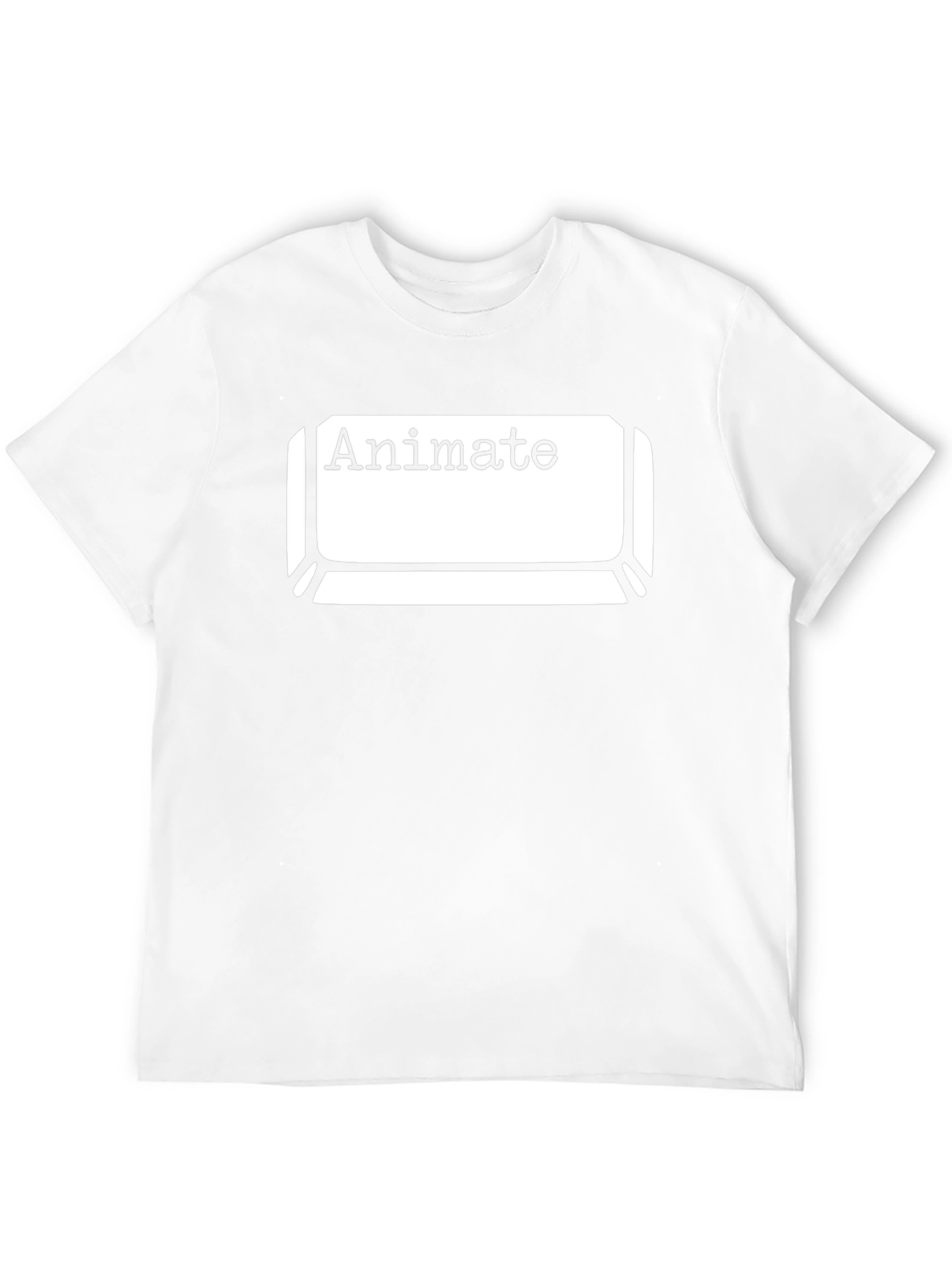 Animate Keyboard Key Graphic Tee - Black Cotton T-Shirt