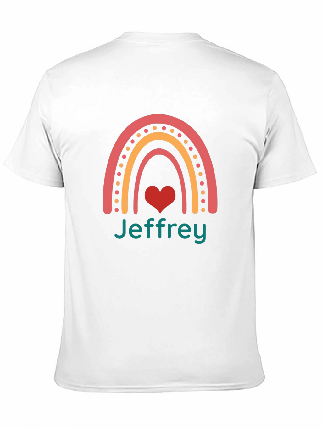 Jeffrey Rainbow Heart Graphic Tee - Black